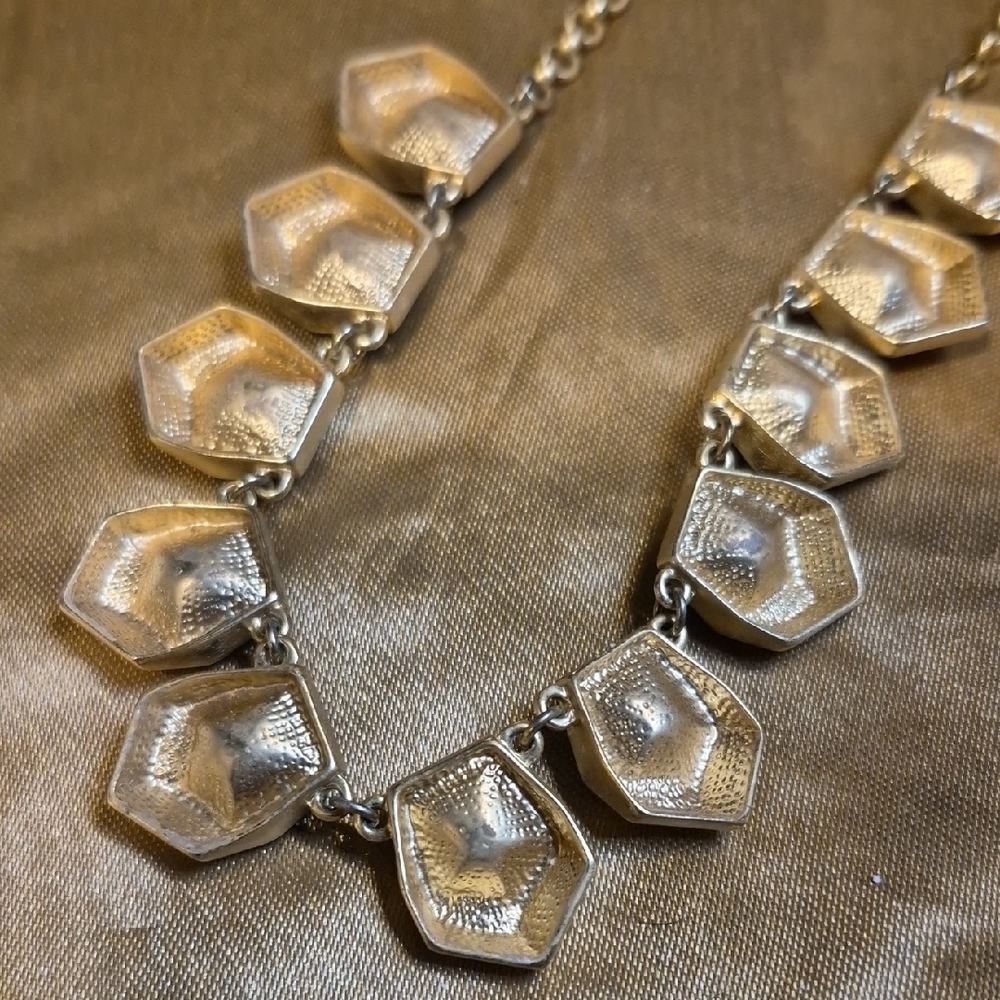 Spartina 449 Black and Gold Geometric Necklace - Picture 9 of 10
